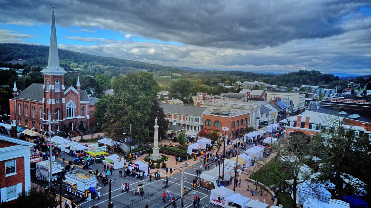 Shopping in Downtown Bedford River Mountain Glamping Getaway