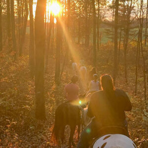 Horseback riding near River Mountain cabin rentals Pennsylvania