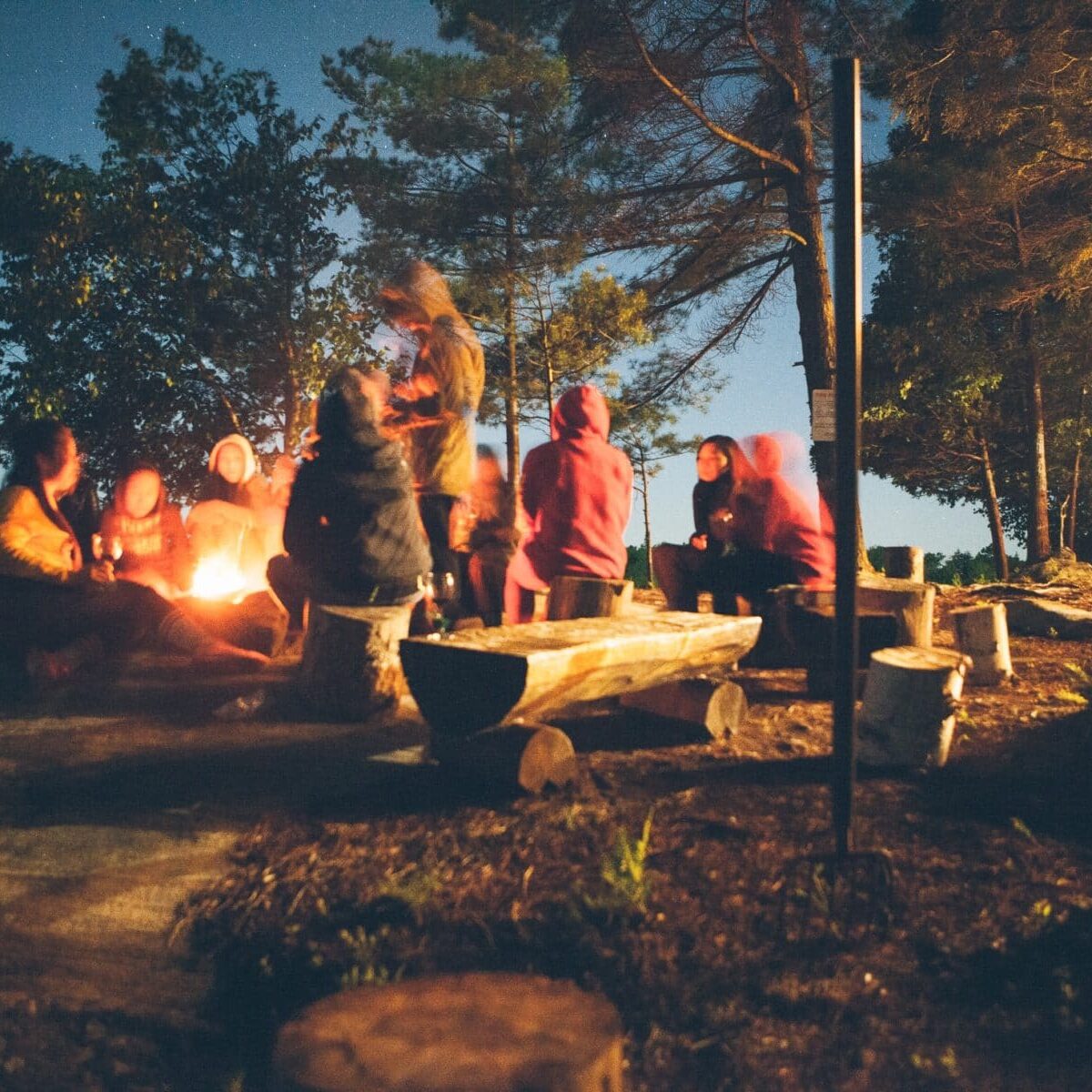 Camping Campfire Youth Teen Digital Wellness Retreat